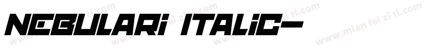 nebulari Italic字体转换